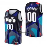 Maillot Brooklyn Nets Personnalise Ville 2023-24 Noir