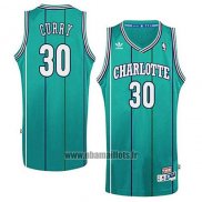 Maillot Charlotte Hornets Dell Curry No 30 Retro Vert