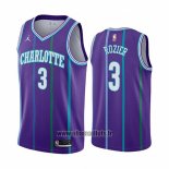 Maillot Charlotte Hornets Terry Rozier No 3 Hardwood Classics Volet