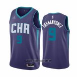 Maillot Charlotte Hornets Willy Hernangomez No 9 Statement Edition Volet