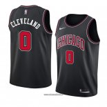 Maillot Chicago Bulls Antonius Cleveland No 0 Statement 2018 Noir