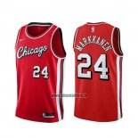 Maillot Chicago Bulls Lauri Markkanene NO 24 Ville 2021-22 Rouge