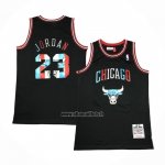 Maillot Chicago Bulls Michael Jordan NO 23 Mitchell & Ness 1997-98 Noir2