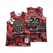 Maillot Chicago Bulls Michael Jordan NO 23 Mitchell & Ness Lunar New Year Rouge