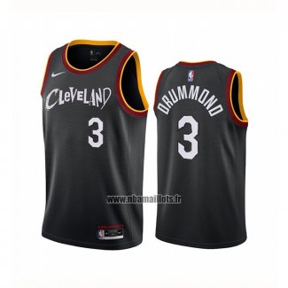 Maillot Cleveland Cavaliers Andre Drummond No 3 Ville 2020-21 Noir