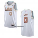 Maillot Cleveland Cavaliers Kevin Love NO 0 Ville 2022-23 Blanc