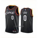 Maillot Cleveland Cavaliers Kevin Love No 0 Ville 2020-21 Noir