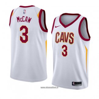 Maillot Cleveland Cavaliers Patrick Mccaw No 3 Association 2018 Blanc