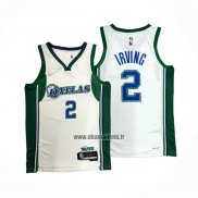 Maillot Dallas Mavericks Kyrie Irving NO 2 Ville Blanc