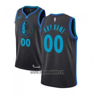 Maillot Dallas Mavericks Personnalise Ville 2018-19 Bleu