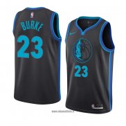 Maillot Dallas Mavericks Trey Burke No 23 Ville 2018-19 Bleu