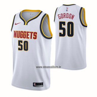 Maillot Denver Nuggets Aaron Gordon NO 50 Association 2021 Blanc