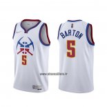 Maillot Denver Nuggets Will Barton No 5 Earned 2020-21 Blanc
