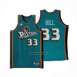 Maillot Detroit Pistons Grant Hill NO 33 Classic 2022-23 Vert