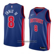 Maillot Detroit Pistons James Ennis Iii No 8 Icon 2018 Bleu