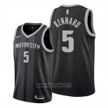 Maillot Detroit Pistons Luke Kennard No 5 Ville Edition Noir