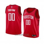 Maillot Enfant Houston Rockets Personnalise Earned 2018-19 Rouge