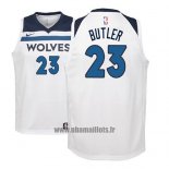 Maillot Enfant Minnesota Timberwolves Jimmy Butler No 23 2017-18 Blanc
