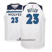 Maillot Enfant Minnesota Timberwolves Jimmy Butler No 23 2017-18 Blanc