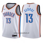 Maillot Enfant Oklahoma City Thunder Paul George No 13 Association 2017-18 Blanc