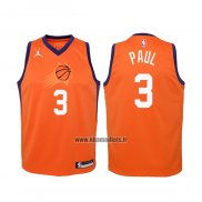 Maillot Enfant Phoenix Suns Chris Paul No 3 Statement 2020-21 Orange