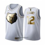 Maillot Golden Edition Memphis Grizzlies Ja Morant No 12 Blanc