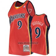 Maillot Golden State Warriors Andre Iguodala No 9 2009-10 Hardwood Classics Orange