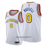 Maillot Golden State Warriors D'angelo Russell No 0 Classic Edition Blanc