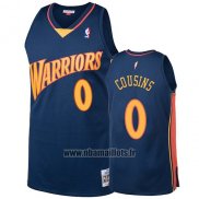 Maillot Golden State Warriors Demarcus Cousins No 0 2009-10 Hardwood Classics Bleu