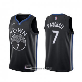 Maillot Golden State Warriors Eric Paschall NO 7 Ville 2019-20 Noir