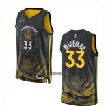 Maillot Golden State Warriors James Wiseman NO 33 Ville 2022-23 Noir