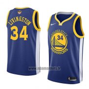 Maillot Golden State Warriors Shaun Livingston No 34 Icon 2017-18 Finals Bound Bleu