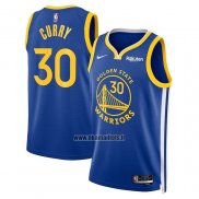 Maillot Golden State Warriors Stephen Curry NO 30 Icon 2022-23 Bleu