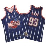 Maillot Houston Rockets Bape No 93 Retro Bleu