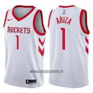 Maillot Houston Rockets Trevor Ariza No 1 Swingman Association 2017-18 Blanc