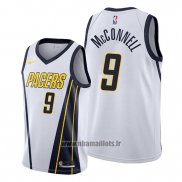 Maillot Indiana Pacers T.j. Mcconnell No 9 Earned 2019-20 Blanc