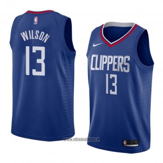 Maillot Los Angeles Clippers Jamil Wilson No 13 Icon 2018 Bleu