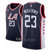 Maillot Los Angeles Clippers Lou Williams No 23 Ville 2018-19 Bleu