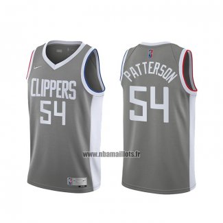 Maillot Los Angeles Clippers Patrick Patterson No 54 Earned 2020-21 Gris