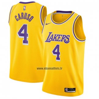 Maillot Los Angeles Lakers Alex Caruso No 4 Icon 2020-21 Jaune