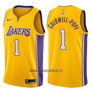 Maillot Los Angeles Lakers Kentavious Caldwell-pope No 1 Swingman Icon 2017-18 Or