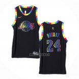 Maillot Los Angeles Lakers Kobe Bryant NO 24 Fashion Royalty 2022-23 Noir