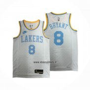 Maillot Los Angeles Lakers Kobe Bryant NO 8 Classic 2022-23 Blanc