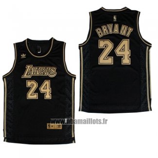 Maillot Los Angeles Lakers Kobe Bryant No 24 Noir2