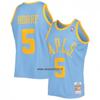 Maillot Los Angeles Lakers Robert Horry NO 5 Mitchell & Ness 2001-02 Bleu