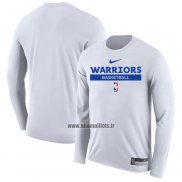 Maillot Manches Longues Golden State Warriors Practice Performance 2022-23 Blanc