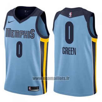 Maillot Memphis Grizzlies Jamychal Green No 0 Statement 2017-18 Bleu