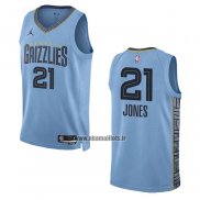 Maillot Memphis Grizzlies Tyus Jones NO 21 Statement 2022-23 Bleu