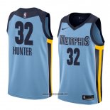 Maillot Memphis Grizzlies Vincent Hunter No 32 Statement 2018 Bleu
