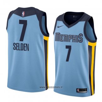 Maillot Memphis Grizzlies Wayne Selden No 7 Statement 2018 Bleu